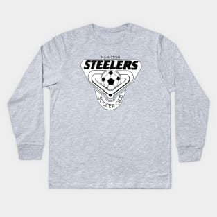 Defunct Hamilton Steelers Canadian Soccer League 1981 Kids Long Sleeve T-Shirt